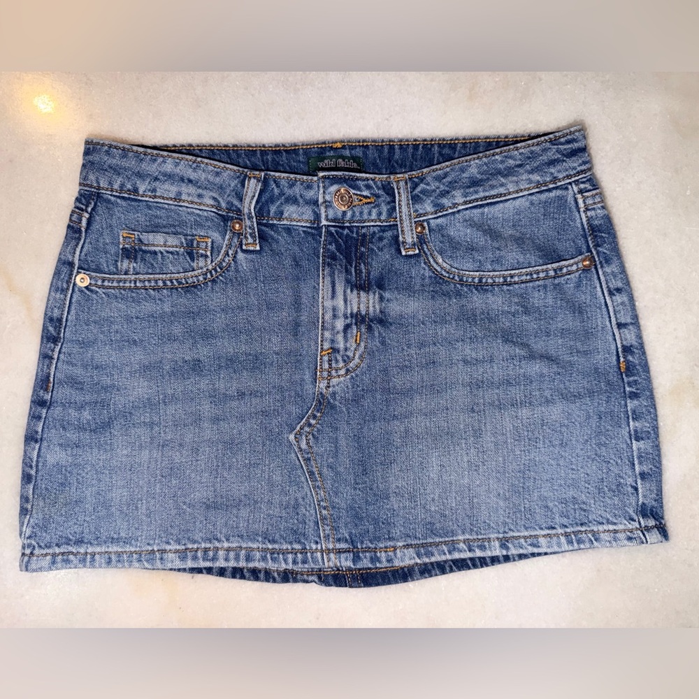 wild fable Light Blue Denim Mini Skirt